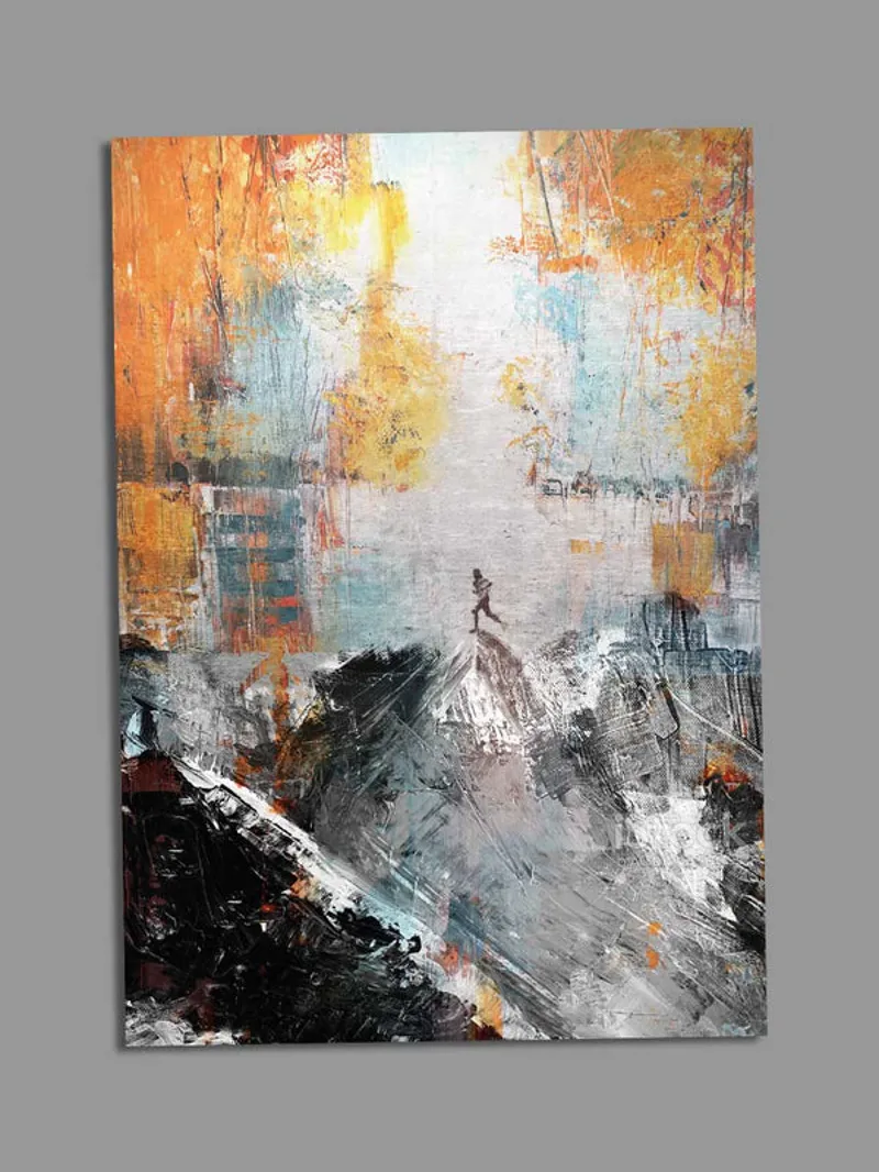 The Runner - Blank Greeting Card